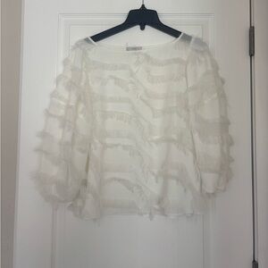 Joie feathery blouse size M